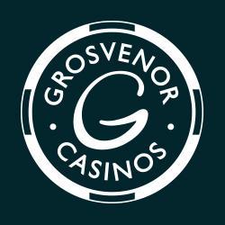 Grosvenor Casinos logo featuring a poker chip design
