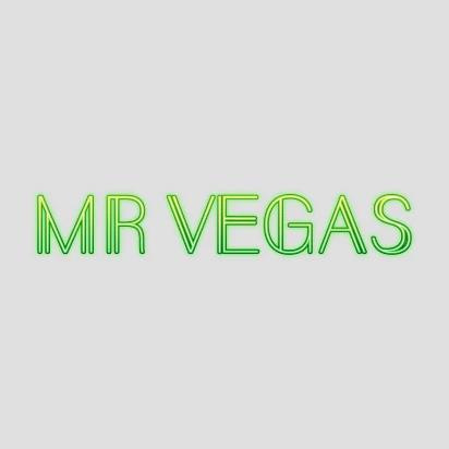 Mr Vegas Casino logo with neon green text